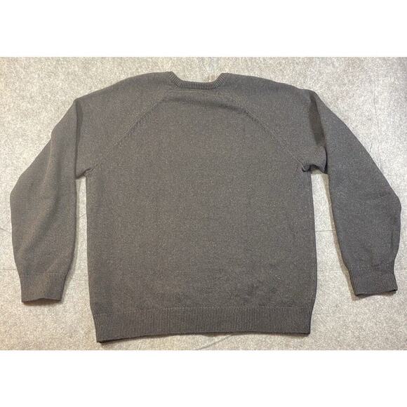L.L Bean Sweater Mens Size Large Grey Knit Crew Neck Preppy - Picture 8 of 10